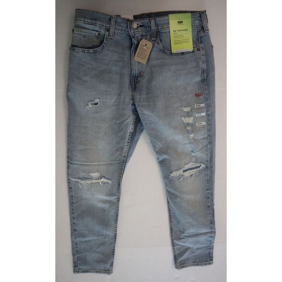 Levi's 512 - 288331107 Men's Sz 34x30 Blue Slim Fit Tapered Denim Jeans $80 - Picture 1 of 7